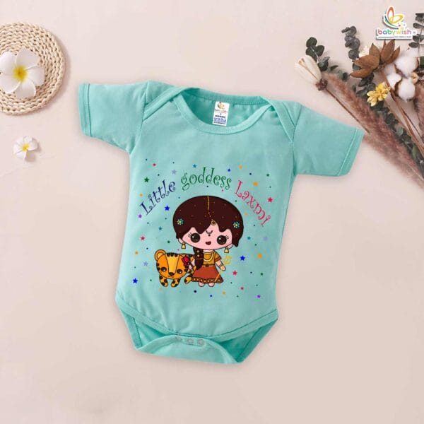 Babywish Baby Navratri Romper Bodysuit My First Dussehra Little Goddess - Image 4