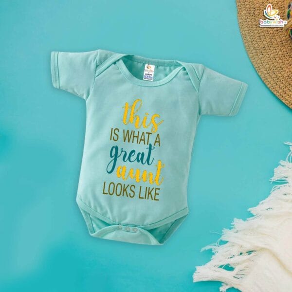 This is What a Great Aunt Looks Like Romper – Bua Bodysuit for Baby – Cute Baby Clothes for Auntie’s Little One – Soft Cotton Infant Outfit – Babywish - Image 2