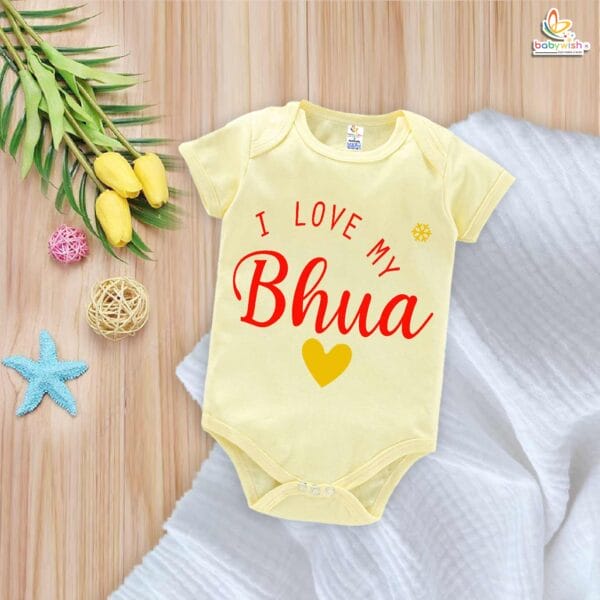 I Love My Bua Romper – Bua Bodysuit for Baby – Cute Baby Clothes for Auntie’s Little One – Soft Cotton Infant Outfit – Babywish - Image 3