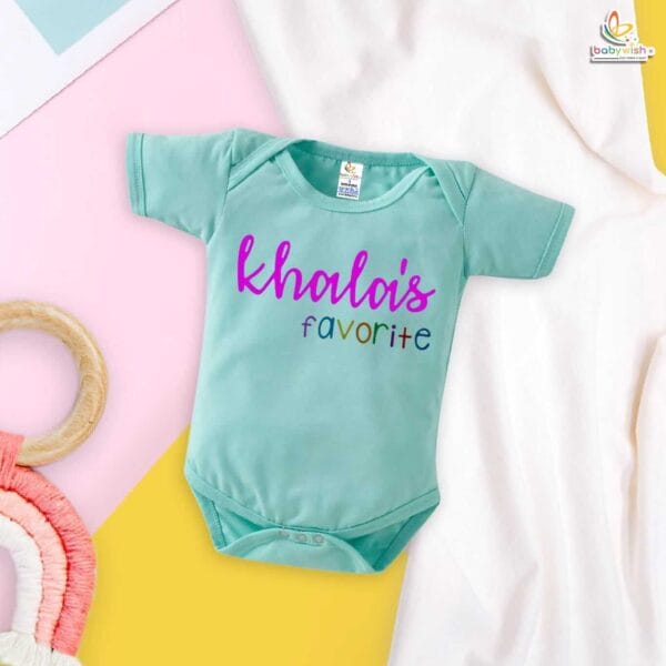 Khala's Favorite Baby Romper – Cute Bodysuit for Baby Girl or Boy | Gift for Khala, Aunt Baby Outfit, Newborn Onesie, Babywish - Image 2