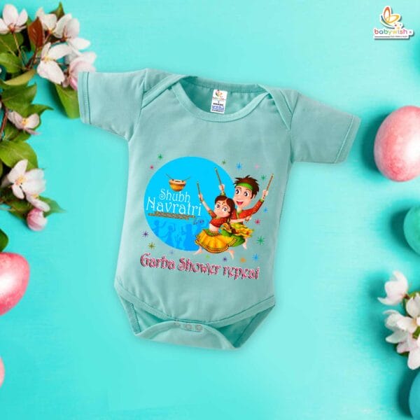 Babywish Baby Navratri Romper Bodysuit My First Dussehra Shubh Navratri - Image 3