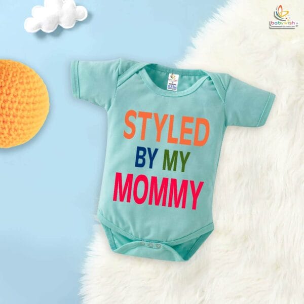 Style By My Mommy – Cute Mother Romper for Babies | Trendy Baby Bodysuit by Babywish | Perfect Baby Gift - Image 4