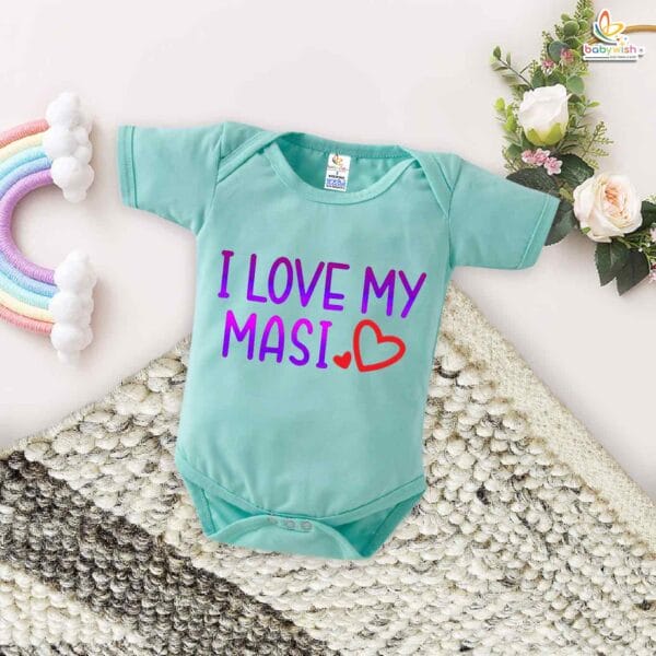 I Love My Masi – Maasi Romper & Bodysuit for Babies | Cute Baby Clothes for Maasi | Babywish - Image 2