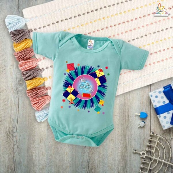 Sankranti Celebrations – My First Makar Sankranti Baby Romper & Bodysuit for Newborns | Festive Baby Clothes for Makar Sankranti | Babywish - Image 2