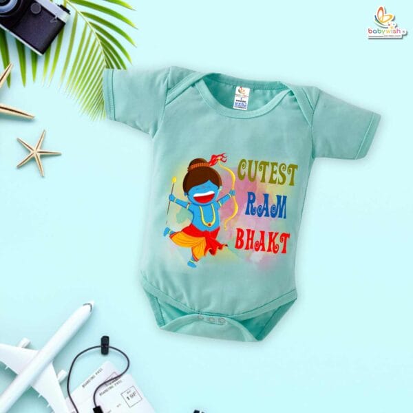 Babywish Baby Navratri Romper Bodysuit My First Dussehra Cutest Ram Bhakt - Image 4
