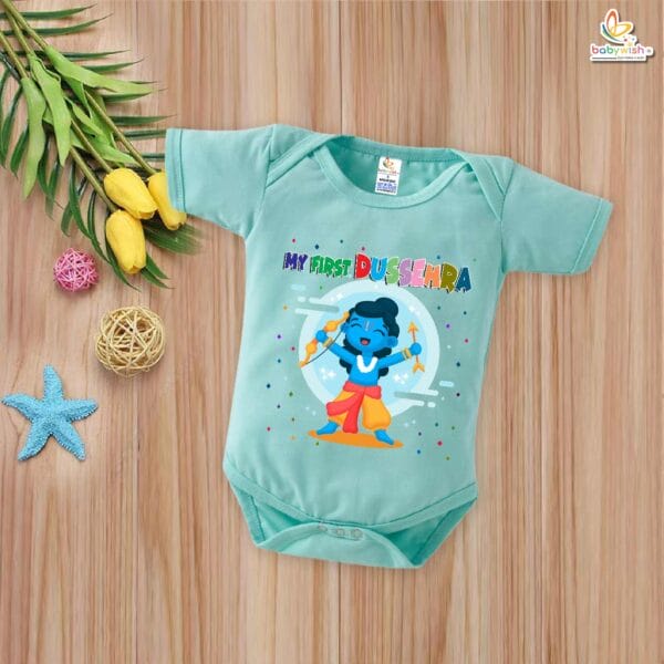 Babywish Baby Navratri Romper Bodysuit My First Dussehra - Image 4