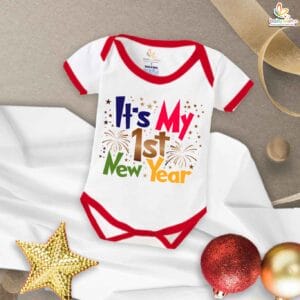 Babywish New Year Romper Clothes My First New Year Bodysuits It's My First New Year Party