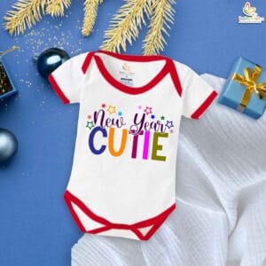 Babywish New Year Romper Clothes My First New Year Bodysuits New Year Cutie Printed