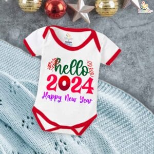 Babywish New Year Romper Clothes My First New Year Bodysuits Hello 2024 Happy New Year