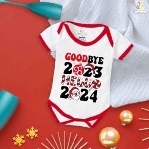 Babywish New Year Romper Clothes My First New Year Bodysuits Bye Bye 2023 And New Year 2024