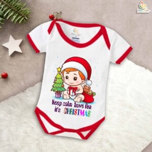 Babywish Christmas Romper Clothes My First Merry Christmas Bodysuits Keep Calm Have Fun It's Christmas