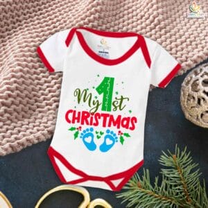 Babywish Christmas Romper Clothes My First Merry Christmas Bodysuits First Christmas Celebrations