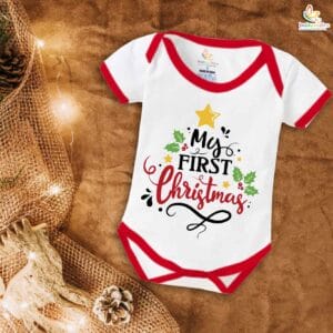 Babywish Christmas Romper Clothes My First Merry Christmas Bodysuits My First Christmas Festivals