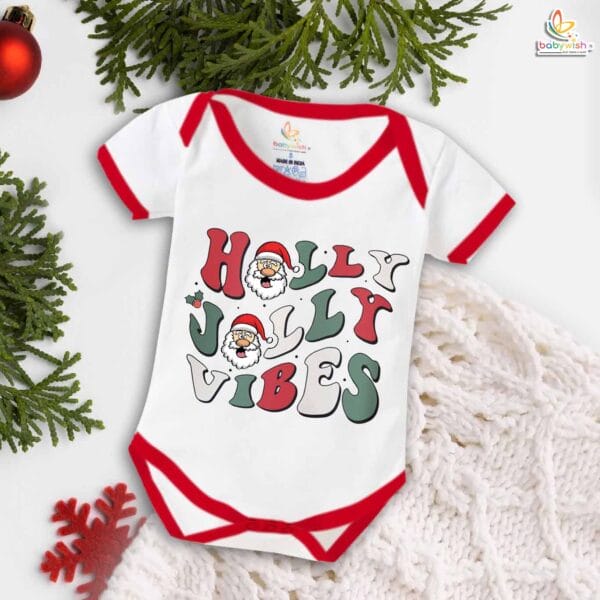 Babywish Christmas Romper Clothes My First Merry Christmas Bodysuits Holly Jolly Vibes