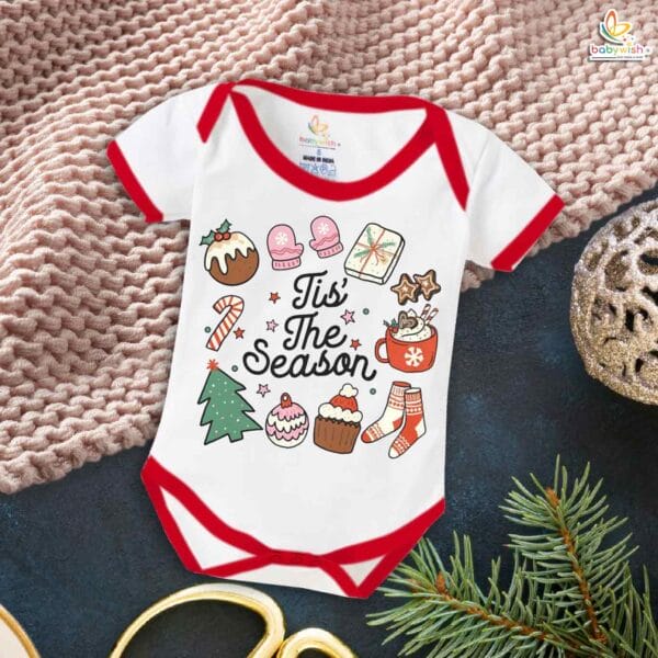 Babywish Christmas Romper Clothes My First Merry Christmas Bodysuits This is Christmas Season