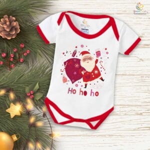 Babywish Christmas Romper Clothes My First Merry Christmas Bodysuits Santa On Merry Christmas With Gifts