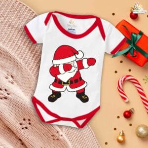 Babywish Christmas Romper Clothes My First Merry Christmas Bodysuits Santa Christmas Dance Print