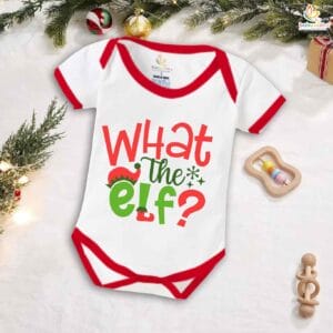 Babywish Christmas Romper Clothes My First Merry Christmas Bodysuits What the Elf