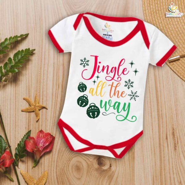 Babywish Christmas Romper Clothes My First Merry Christmas Bodysuits Jingle all The Way