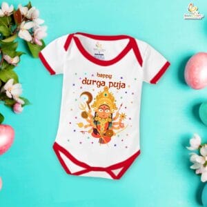 Babywish Baby Navratri Romper Bodysuit My First Dussehra Happy Durga Pooja