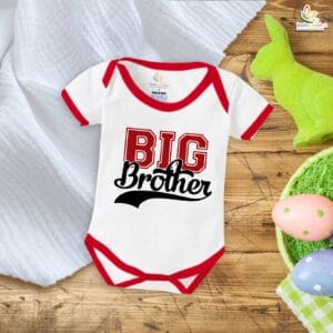 Big Brother Romper – Brother & Sister Matching Bodysuits – Cute Newborn Baby Clothes for Big Brother and Little Sister – Soft Cotton Baby Outfit – Babywish