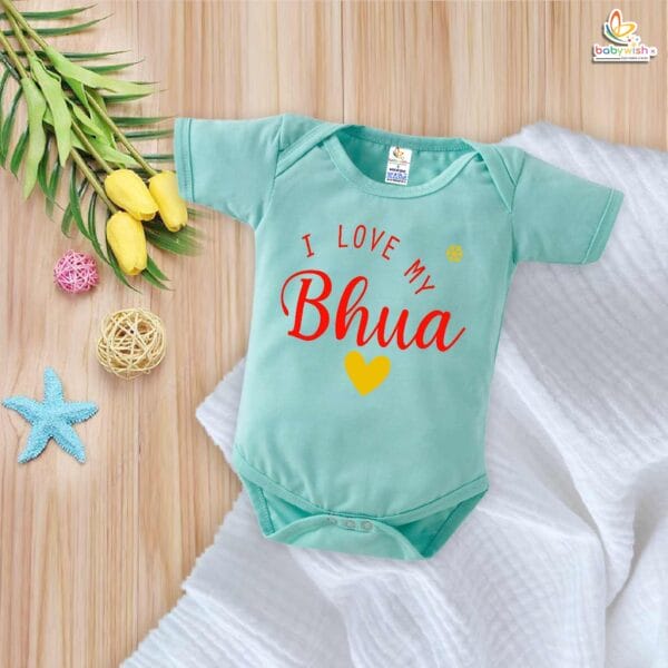 I Love My Bua Romper – Bua Bodysuit for Baby – Cute Baby Clothes for Auntie’s Little One – Soft Cotton Infant Outfit – Babywish - Image 2