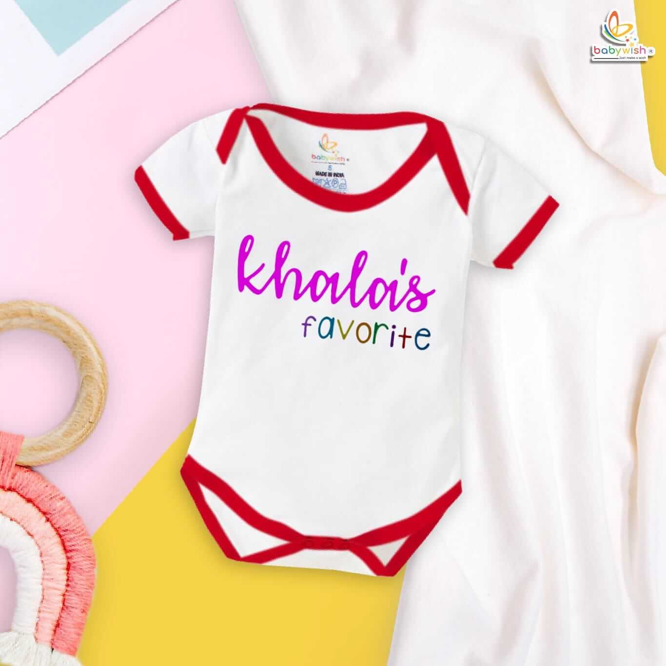 Babywish Bua Romper Clothes Bua Bodysuits Khala's Favorite