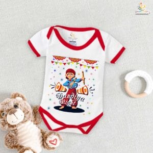Babywish Baby Navratri Romper Bodysuit My First Dussehra Dandiya Night in Navratri