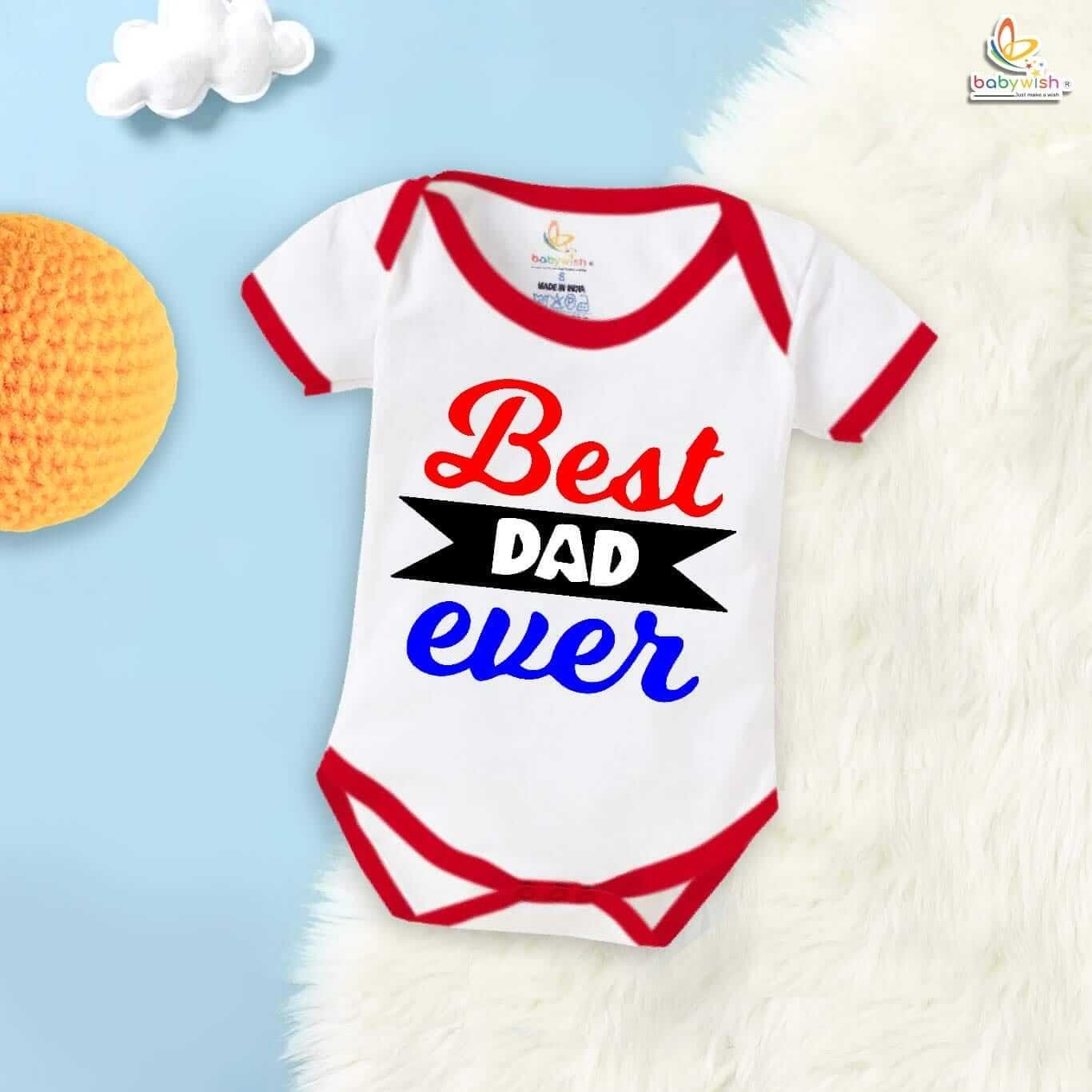 Babywish Father Romper Clothes Father Bodysuits Best Dad Ever