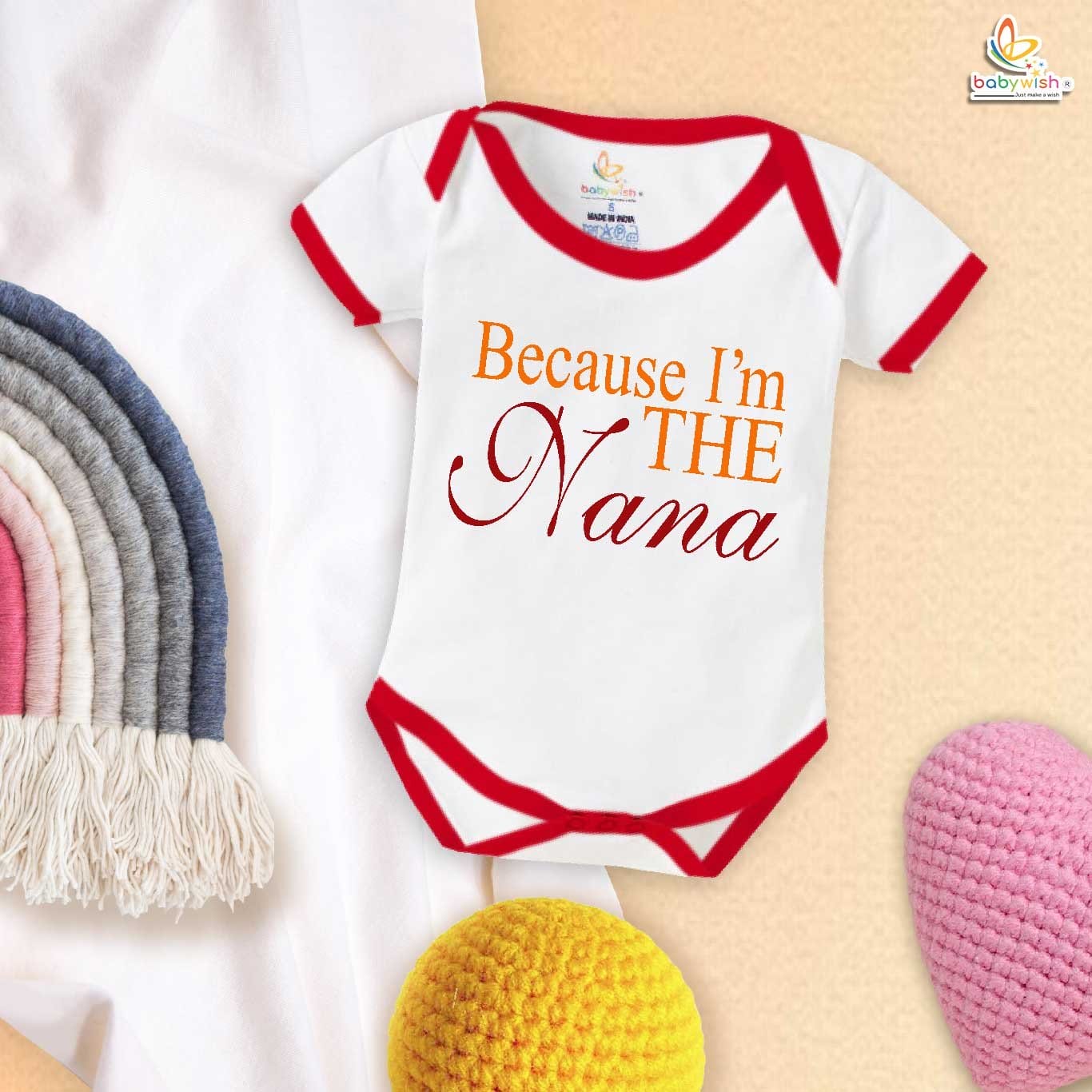 Babywish Grandapa Romper Clothes My Grandapa Bodysuits I'M THE NANA(GRANDPA)