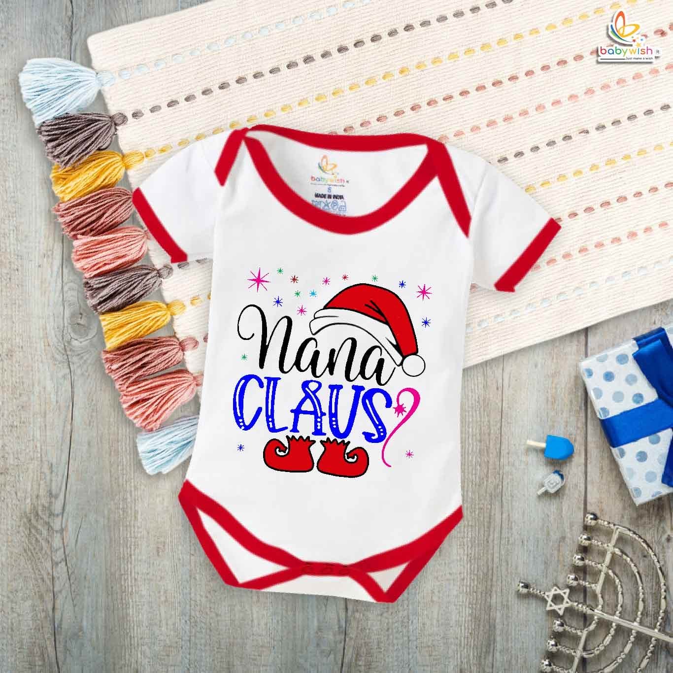 Babywish Grandapa Romper Clothes My Grandapa Bodysuits Nana Claus