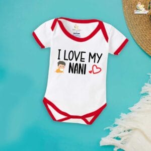 I Love My Nani – Cute Naanu & Naani Baby Romper | Perfect Gift for Grandparents | Babywish