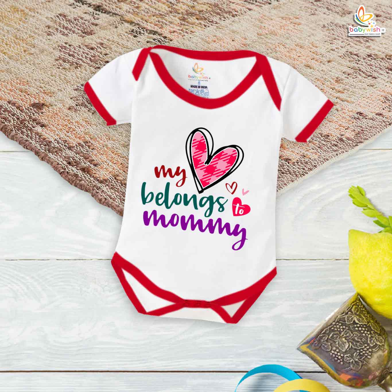 Babywish Mother Romper Clothes Mother Bodysuits My love belongs to Mommy