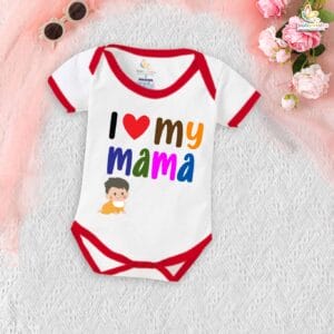 I Love My Mama – Adorable Mama & Maami Romper for Babies | Cute Baby Bodysuit for Mom & Aunt | Babywish
