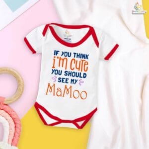 If You Think I'm Cute, You Should See My Mama & Maami – Funny Baby Romper & Bodysuit for Newborns & Infants | Babywish