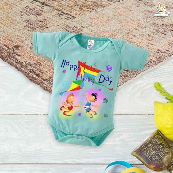 Happy Kite Flying Day – My First Makar Sankranti Baby Romper & Bodysuit for Newborns | Festive Baby Clothes for Sankranti | Babywish - Image 2
