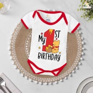My First Birthday Romper – Adorable 1st Birthday Bodysuit for Baby Boys & Girls | Cute Infant Birthday Outfit by Babywish