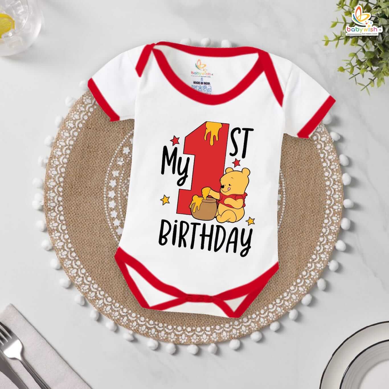 Babywish First Birthday Romper Clothes My First Birthday Bodysuits My Childest Birthday