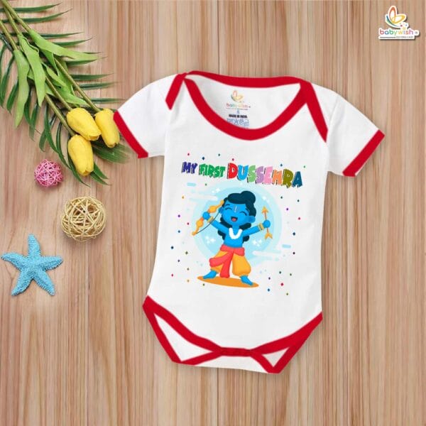 Babywish Baby Navratri Romper Bodysuit My First Dussehra