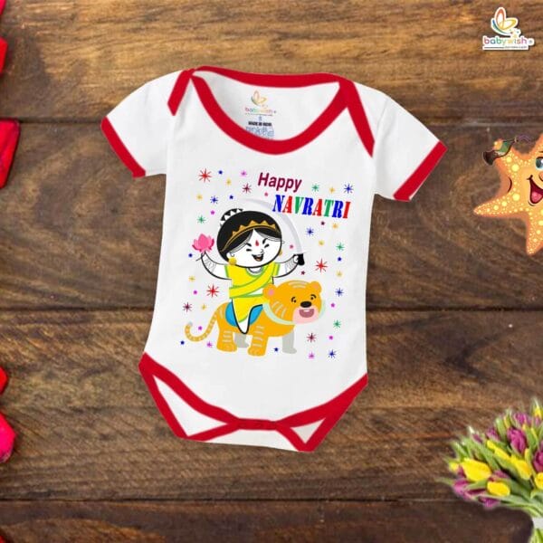 Babywish Baby Navratri Romper Bodysuit My First Dussehra Happy Navratri