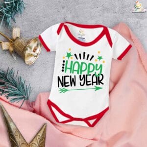 Babywish New Year Romper Clothes My First New Year Bodysuits Happy New Year Aero Printed