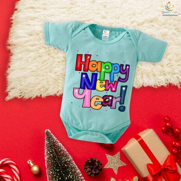 Babywish New Year Romper Clothes My First New Year Bodysuits Wish You All Happy New Year - Image 2