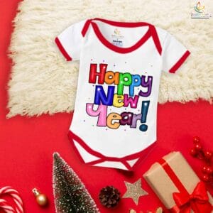 Babywish New Year Romper Clothes My First New Year Bodysuits Wish You All Happy New Year