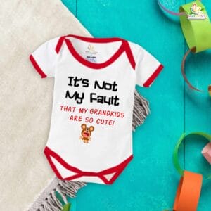 It’s Not My Fault – Cute Baby Romper for Grandpas | Funny Bodysuit for Grandfather and Baby | Babywish