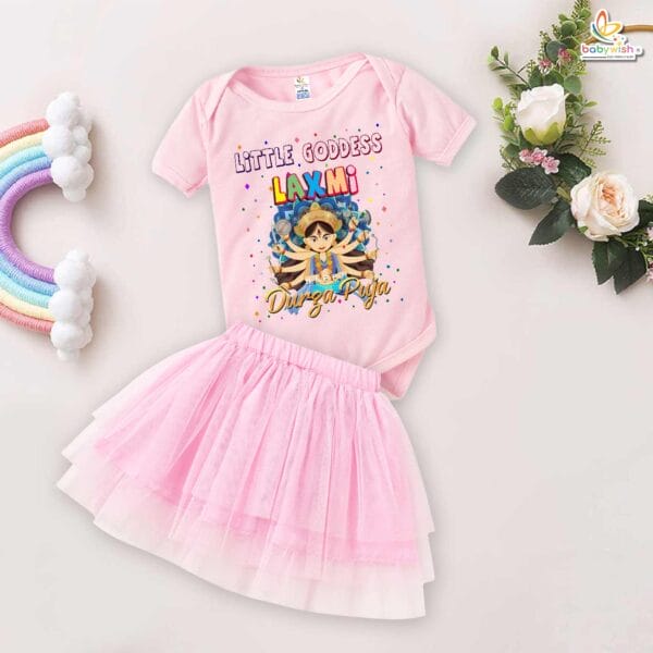newborn-girls-tutu-skirt-romper-navratri-print-onesies-bodysuits-for-baby-0-to-12-months - Image 5