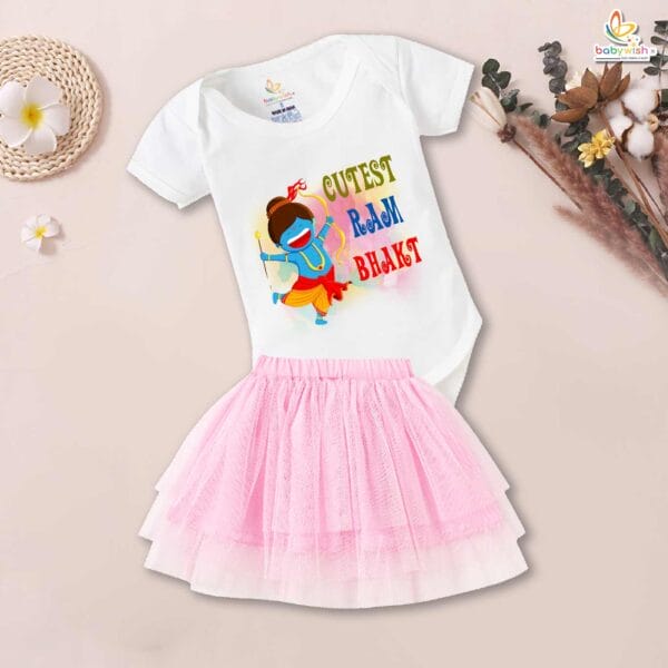 newborn-girls-tutu-skirt-romper-navratri-print-onesies-bodysuits-for-baby-0-to-12-months - Image 4