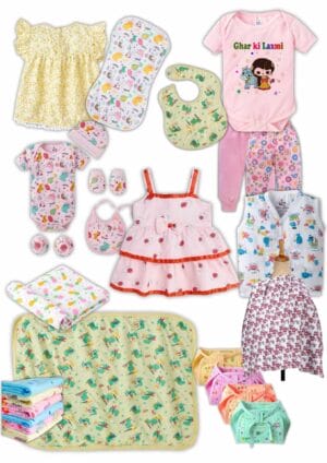 Babywish Newborn Baby Gift Hamper for Baby Girl - 0-3 Months