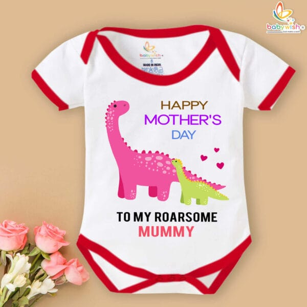Happy Mother's Day with Babywish Romper/Onesies Roarsome mummy - Image 5