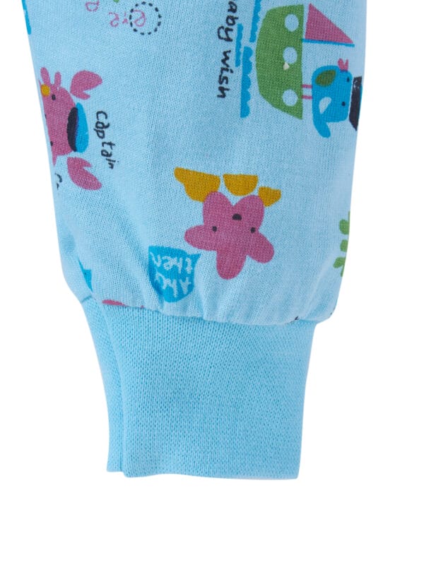 Ocean Print Cotton Pajama Pants for Babies