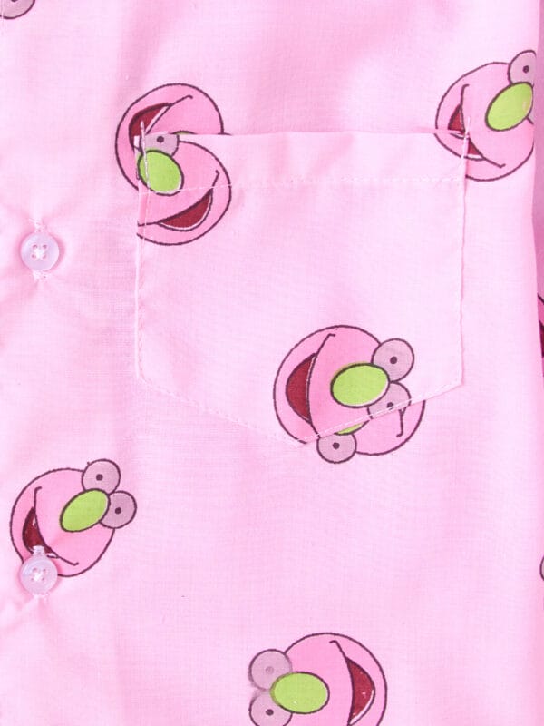 Kids Pink Sleepsuit for Boys and Girls Topwear and Pajamas Set - Image 4